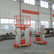 Double Mast Aluminum Electrical Aerial Manlift Hydraulic Lifting Platform